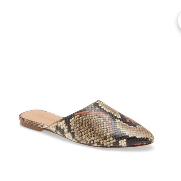 Madewell Remi Mule In Spiced Cider Multi Snake Print Size 8 - Picture 2 of 7